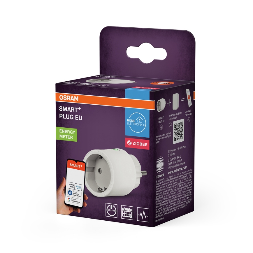 Osram - SMART+ SCHUKO išmanioji kištukinė rozetė 2300W/230V/10A balta
