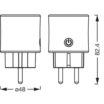Osram - SMART+ SCHUKO išmanioji kištukinė rozetė 2300W/230V/10A balta