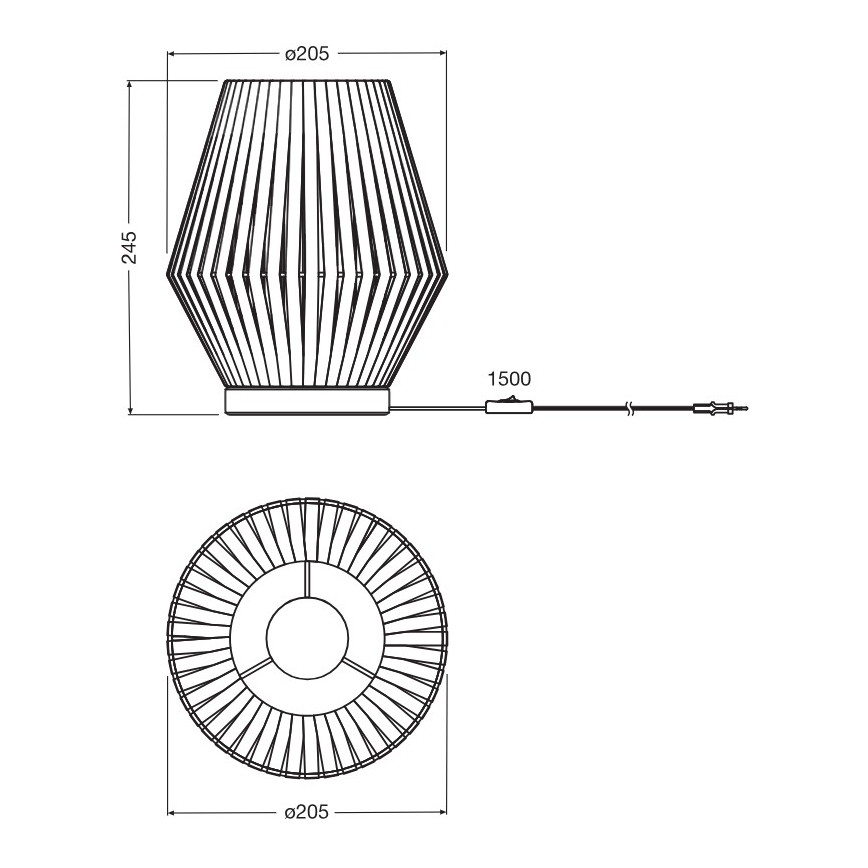 Osram - Stalinė lempa DECOR STRIPES 1xE14/5W/230V smėlio spalvos