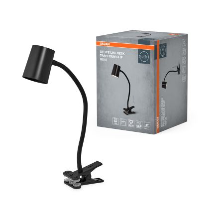 Osram - Stalinė lempa su spaustuku DESK LINE 1xGU10/9W/230V juoda