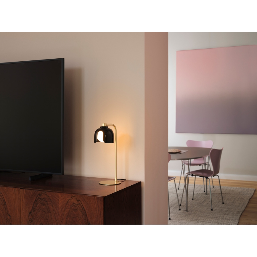 Osram - stalinis šviestuvas DECOR COROLLE 1xG9/20W/230V juoda/auksinė