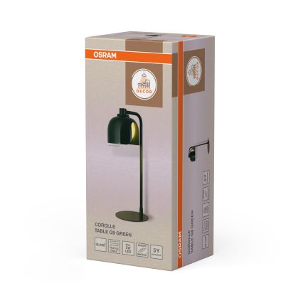 Osram - Stalinis šviestuvas DECOR COROLLE 1xG9/20W/230V žalias