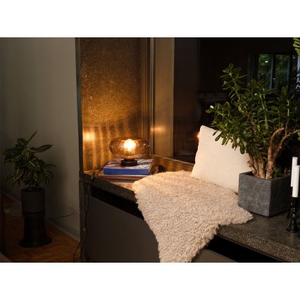 Osram - Stalinis šviestuvas DECOR SMOKE 1xE27/12W/230V juodas/dūminė pilka