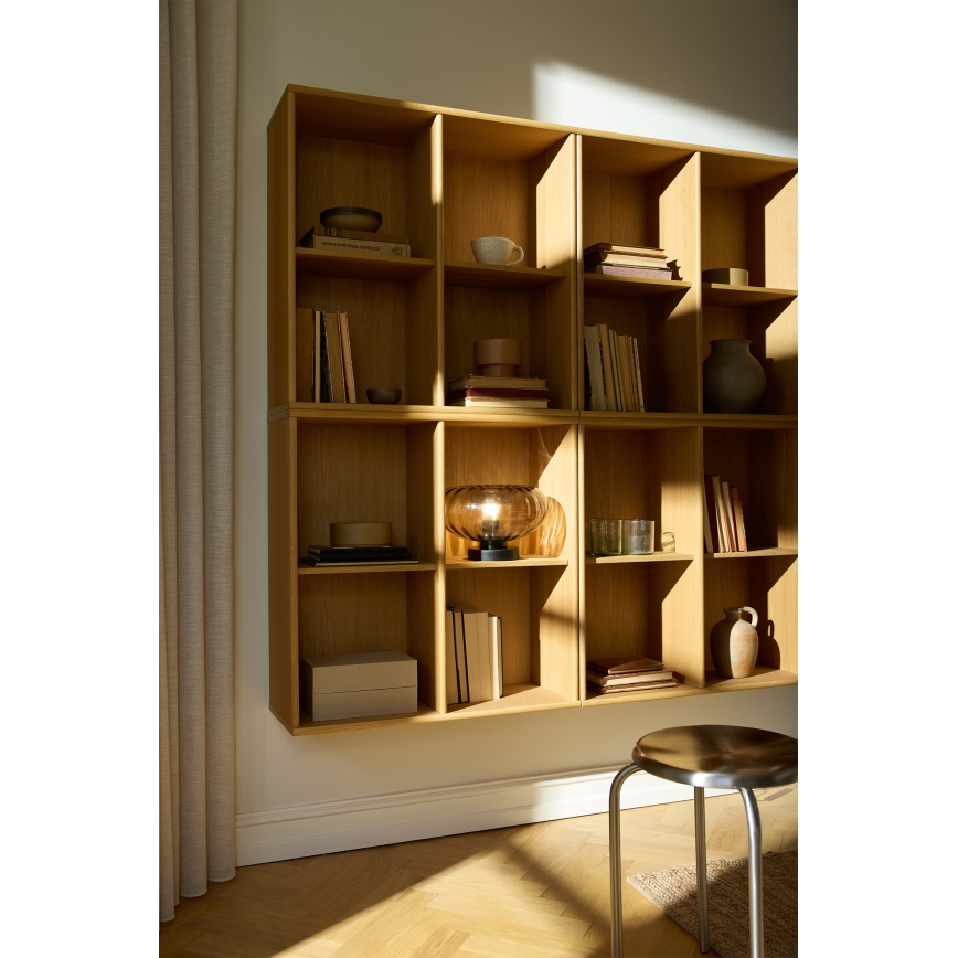 Osram - Stalinis šviestuvas DECOR SMOKE 1xE27/12W/230V juodas/dūminė pilka