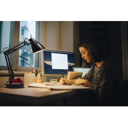 Osram - stalinis šviestuvas DESK LINE 1xE27/11W/230V juodas