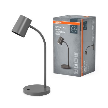 Osram - stalinis šviestuvas DESK LINE 1xGU10/9W/230V pilkas