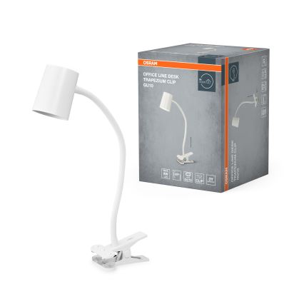 Osram - Stalinis šviestuvas su spaustuku DESK LINE 1xGU10/9W/230V baltas