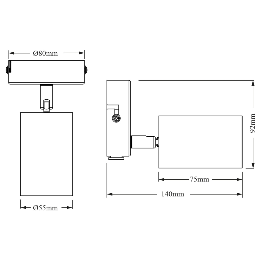 Osram - Taškinis šviestuvas ELEMENTAL 1xGU10/6W/230V