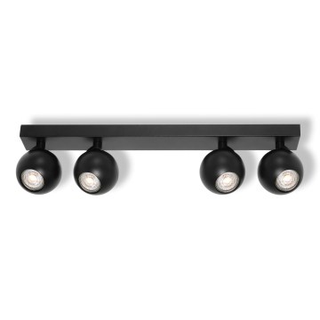 Osram - Taškinis šviestuvas SPOT SPHERAL 4xGU10/6W/230V juodas