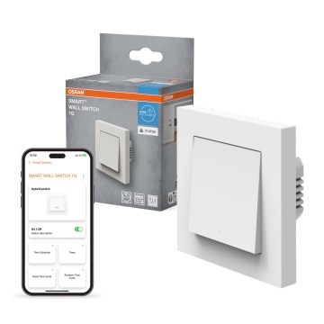 Osram - Vieno mygtuko SMART+ MATTER jungiklis 230V Wi-Fi