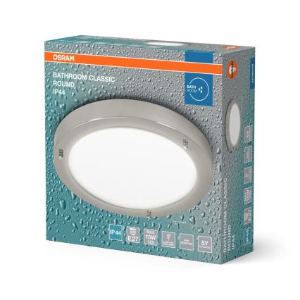 Osram - Vonios kambario lubinis šviestuvas BATHROOM CLASSIC 1xE27/15W/230V, skersmuo 31 cm, IP44