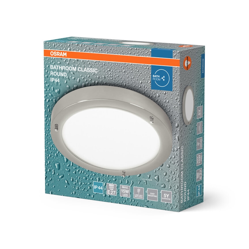 Osram - Vonios kambario lubinis šviestuvas BATHROOM CLASSIC 1xE27/15W/230V, skersmuo 31 cm, IP44