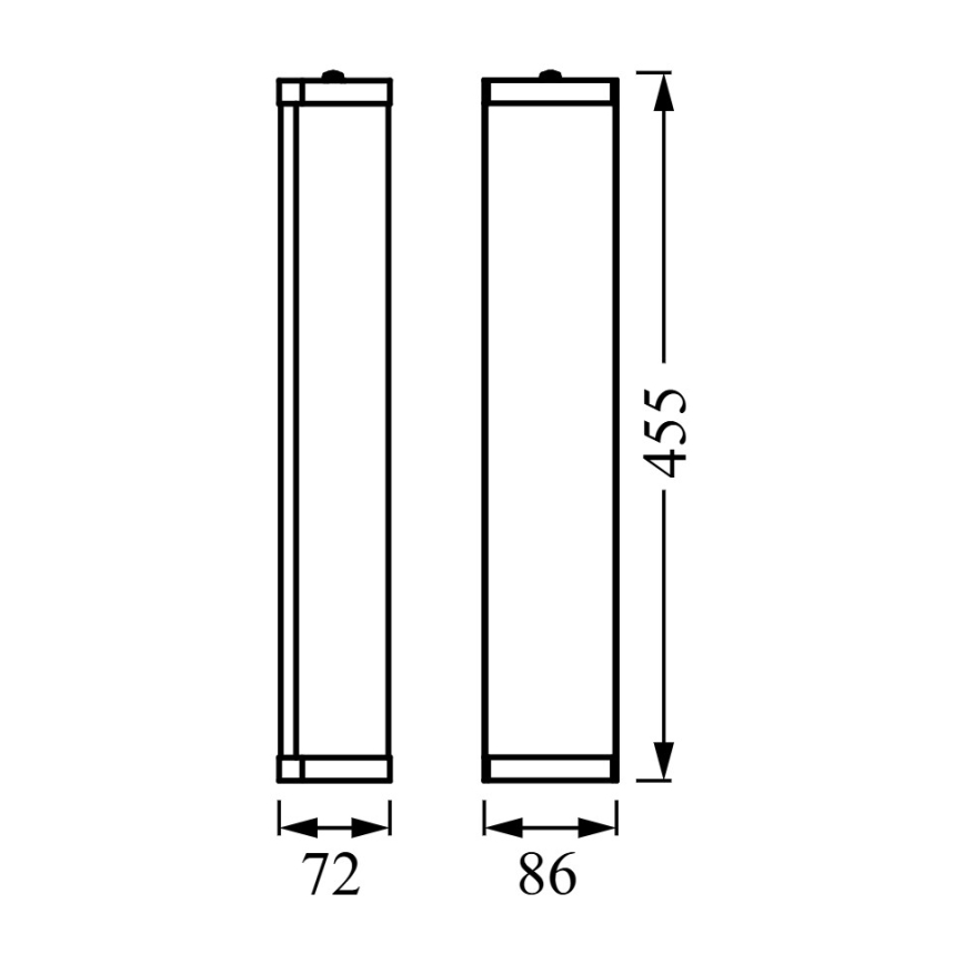 Osram - Vonios kambario sieninis šviestuvas BATHROOM CLASSIC 3xE14/12W/230V IP44 blizgus chromas