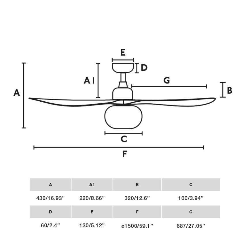 FARO 34362WT-11L - OUTWOOD L 1xE27/15W/230V stropinis ventiliatorius rudas/juodas 150 cm Wi-Fi Tuya IP44 + nuotolinis valdymas