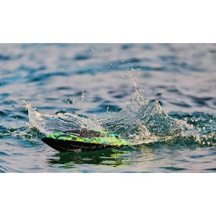 Overmax - nuotoliniu būdu valdoma RC valtis X-SURGE 4000 mAh juoda/žalia