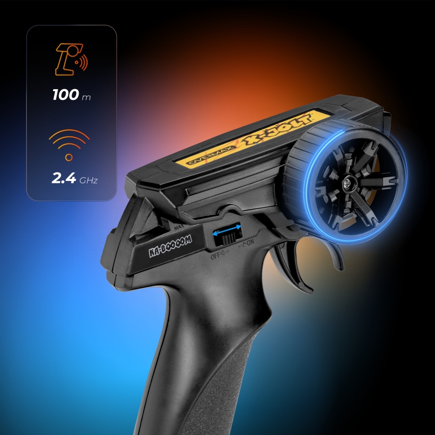 Overmax - nuotoliniu būdu valdomas RC automobilis X-JOLT 1000 mAh juoda/geltona