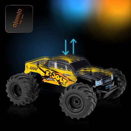 Overmax - nuotoliniu būdu valdomas RC automobilis X-JOLT 1000 mAh juoda/geltona