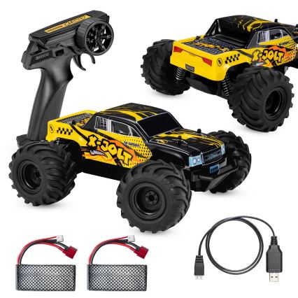 Overmax - nuotoliniu būdu valdomas RC automobilis X-JOLT 1000 mAh juoda/geltona