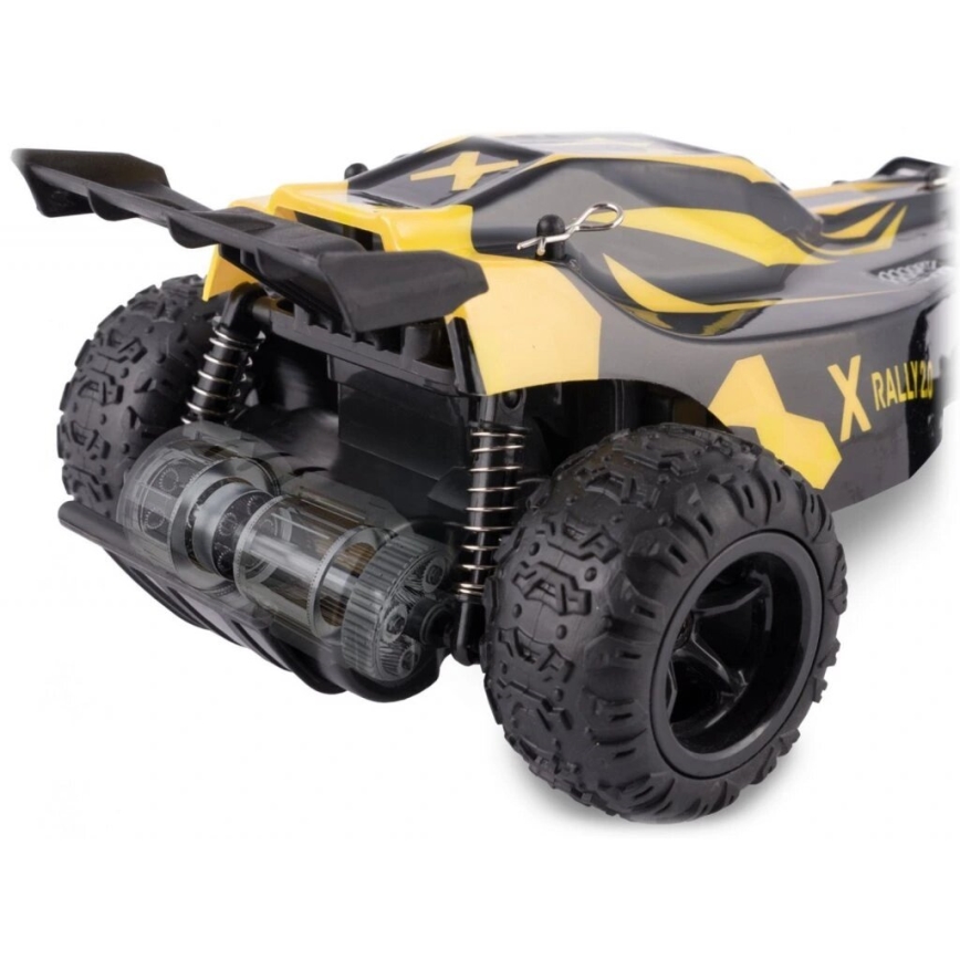Overmax - nuotoliniu būdu valdomas RC automobilis X-RALLY 2.0 1200 mAh juoda/geltona