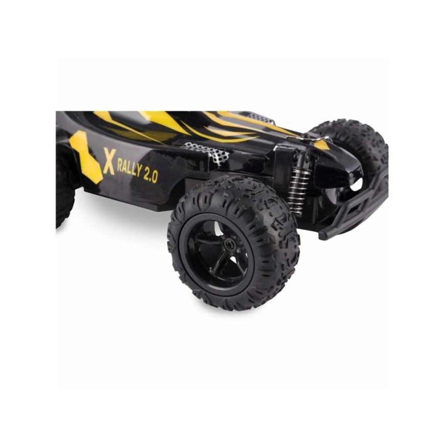 Overmax - nuotoliniu būdu valdomas RC automobilis X-RALLY 2.0 1200 mAh juoda/geltona