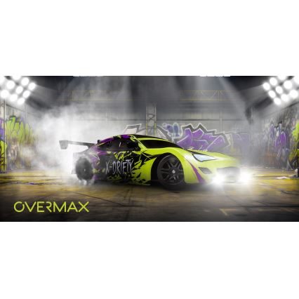 Overmax - RC drift automobilis su nuotoliniu pultu X-DRIFT 1000 mAh geltona/violetinė