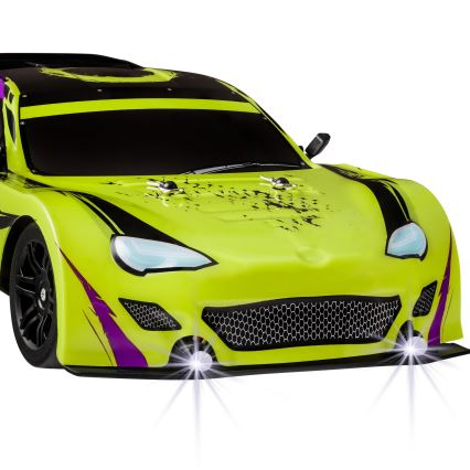 Overmax - RC drift automobilis su nuotoliniu pultu X-DRIFT 1000 mAh geltona/violetinė
