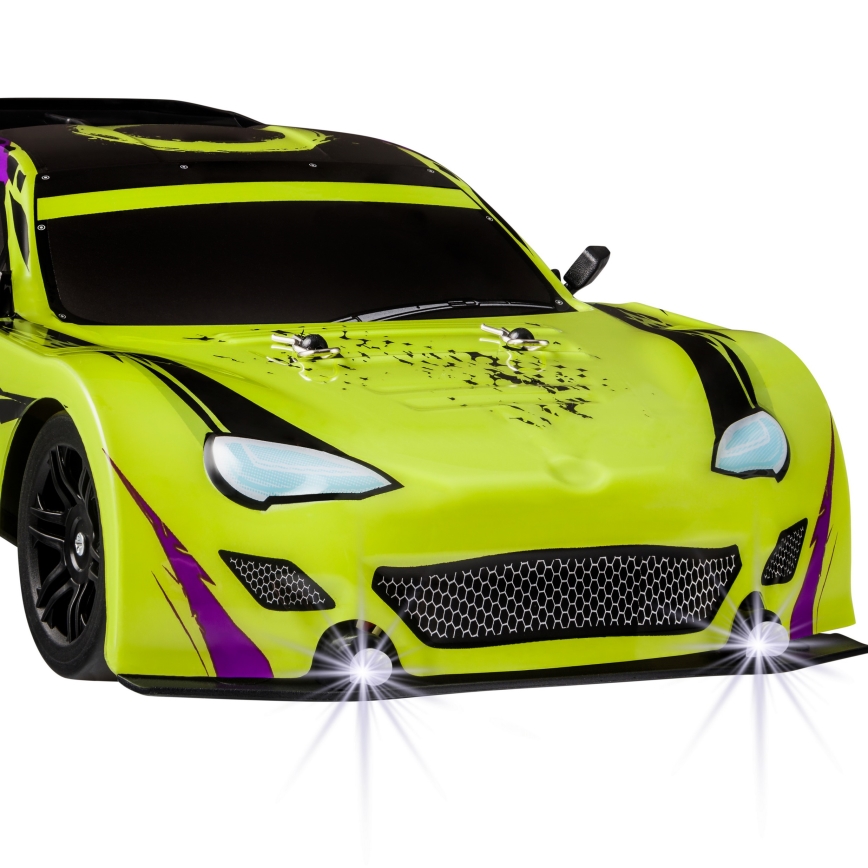 Overmax - RC drift automobilis su nuotoliniu pultu X-DRIFT 1000 mAh geltona/violetinė