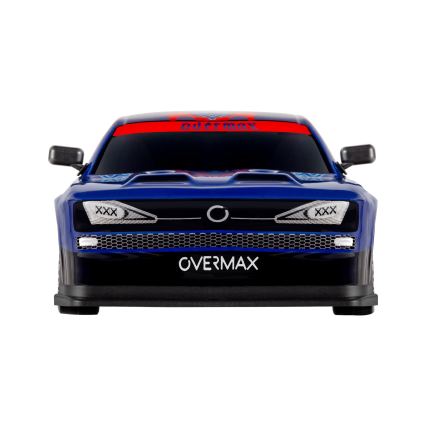 Overmax - nuotoliniu pultu valdomas RC drift automobilis X-OVERSLIDE, 1000 mAh, juoda/žalia/mėlyna/raudona