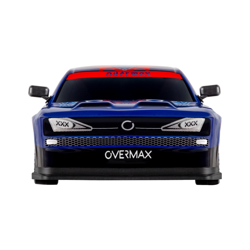 Overmax - nuotoliniu pultu valdomas RC drift automobilis X-OVERSLIDE, 1000 mAh, juoda/žalia/mėlyna/raudona