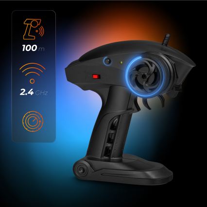 Overmax - nuotolinio valdymo RC automobilis X-MONSTER 3.5 1700 mAh juoda/raudona/žalia