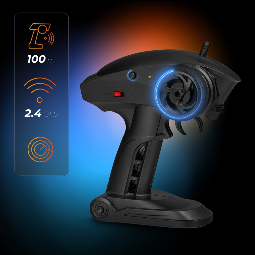 Overmax - nuotolinio valdymo RC automobilis X-MONSTER 3.5 1700 mAh juoda/raudona/žalia