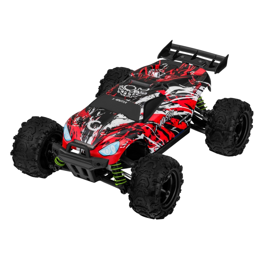 Overmax - nuotoliniu būdu valdomas RC automobilis 2in1 X-MONSTER 3.5 1700 mAh juoda/raudona/žalia