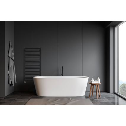 P.M.H. AV4B - Vonios kambario kopėčių tipo rankšluosčių džiovintuvas AVENTO 567W 121 cm juodas