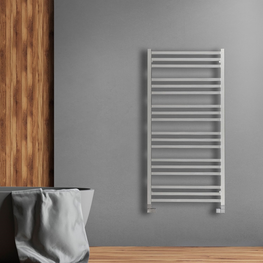 P.M.H. AV4C - vonios kopėčių radiatorius AVENTO, 360 W, 121 cm, blizgus chromas