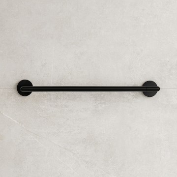 P.M.H. IN1B-L – Elektrinis rankšluosčių džiovintuvas INGA, 17 W/230 V, 85,9 cm, IP44, kairinis/juodos spalvos