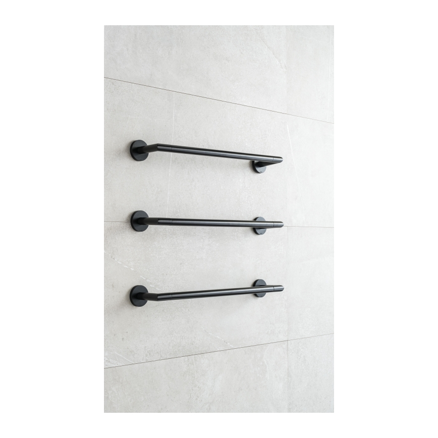 P.M.H. IN1B-R - Elektrinis rankšluosčių džiovintuvas INGA 17W/230V 85,9 cm IP44 dešinė/juoda