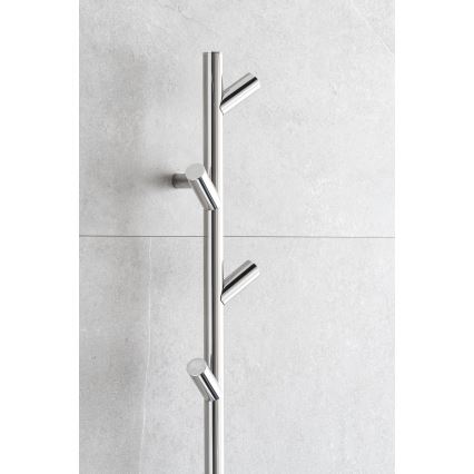 P.M.H. LS1SS - Elektrinis rankšluosčių džiovintuvas LISA 24W/230V 170 cm IP44 iš poliruoto nerūdijančio plieno