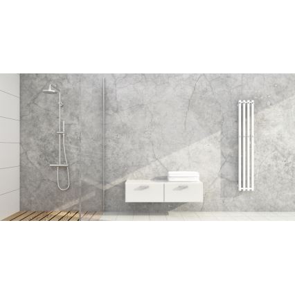 P.M.H. P2W/4 - Vonios rankšluosčių džiovintuvas PLUTO 406W 150 cm baltas