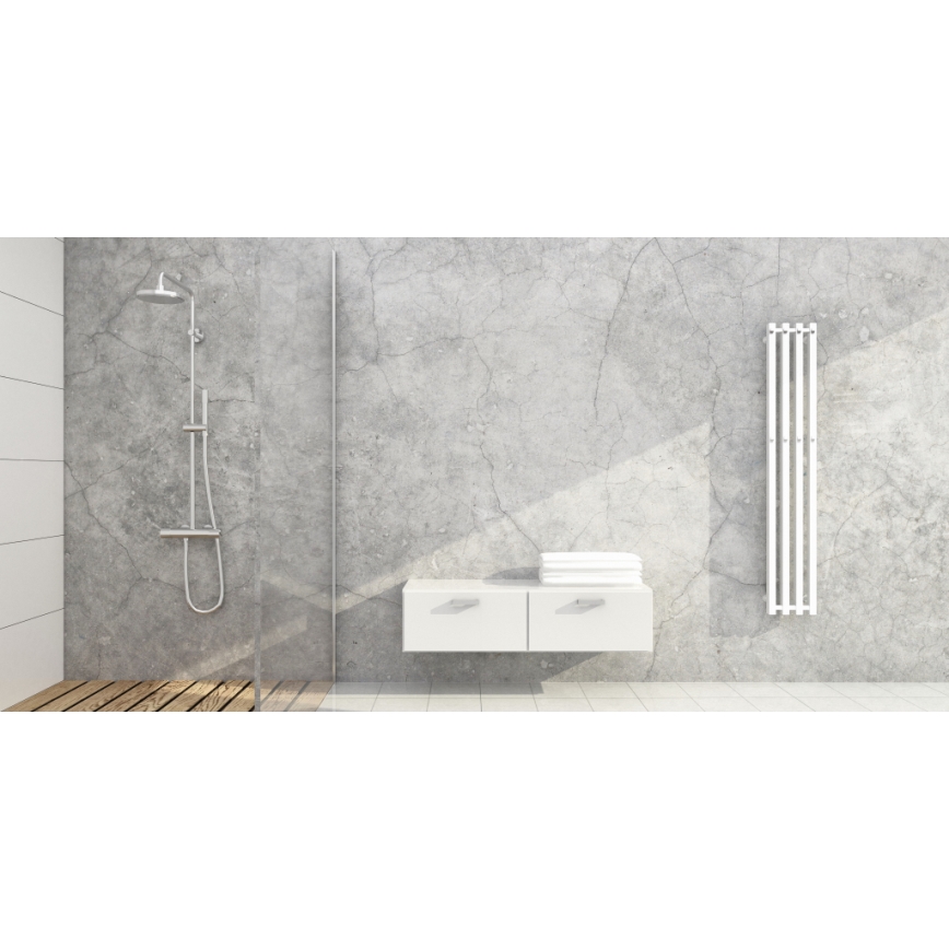 P.M.H. P2W/4 - Vonios rankšluosčių džiovintuvas PLUTO 406W 150 cm baltas