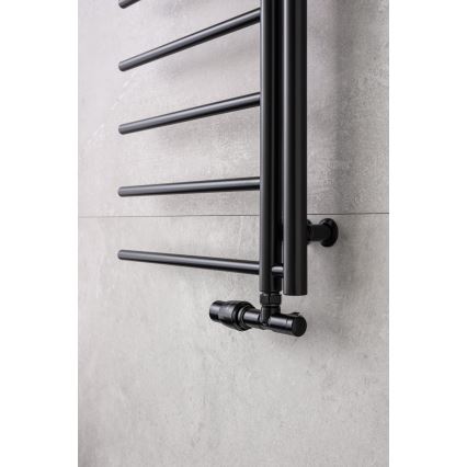 P.M.H. UNIKO-LB-EK - Vožtuvas su UNIKO termostatine galvute, kairinis/juodas