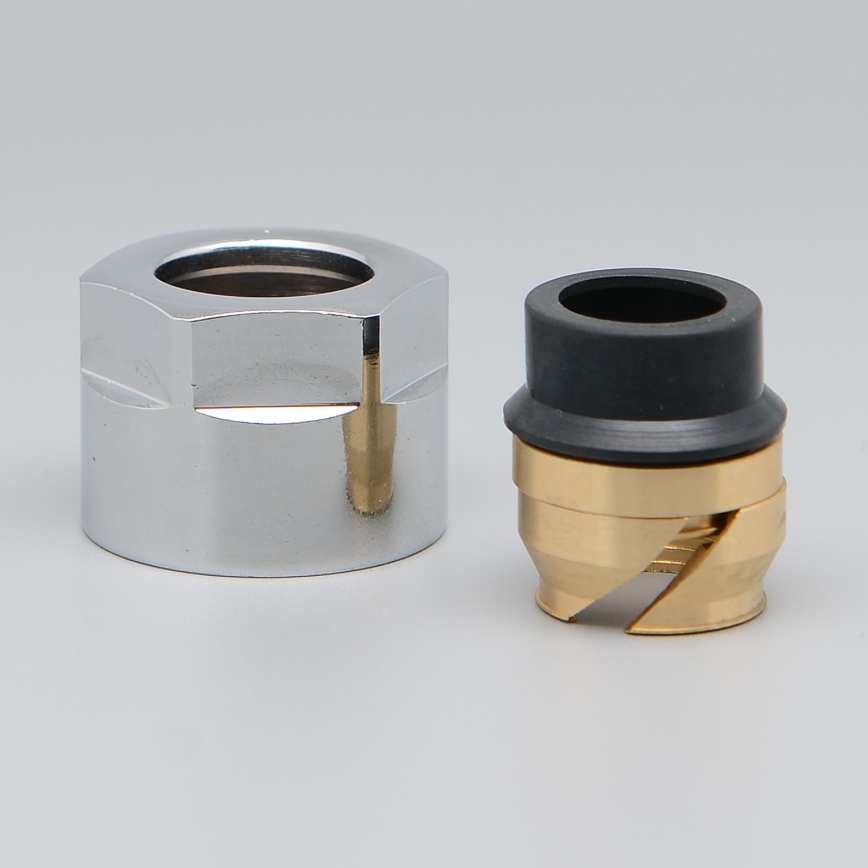 P.M.H. ZZM1502 - Kompresinė jungtis ventiliui UNIKO/TERM/DUO, blizgus chromas/varis, 15 mm