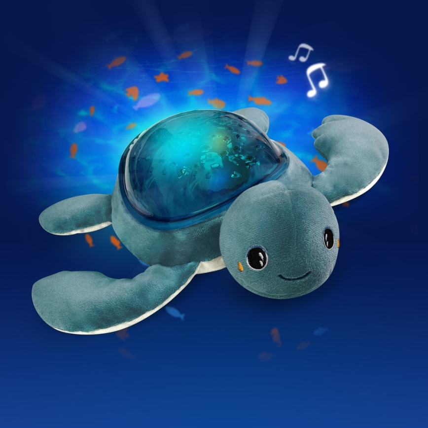 PABOBO - Projektorius su melodija AQUA DREAM USB vėžlys 1200 mAh