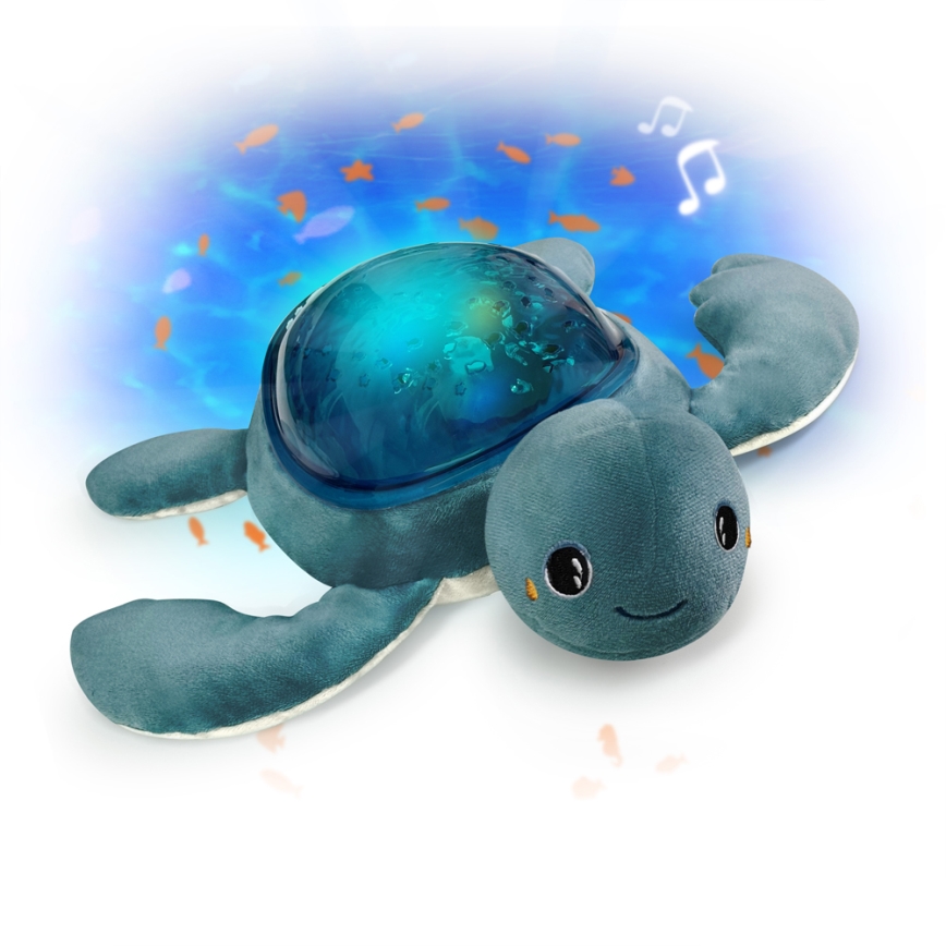 PABOBO - Projektorius su melodija AQUA DREAM USB vėžlys 1200 mAh