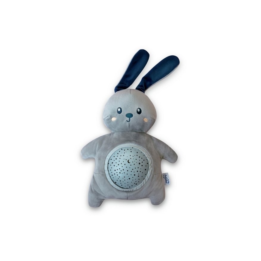 PABOBO - Projektorius su melodija Bunny Soft Plush 3xAA