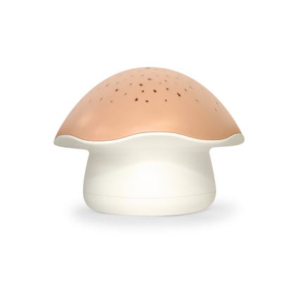 PABOBO - Projektorius Su melody STAR MUSHROOM 3xAA lašišos rožinė