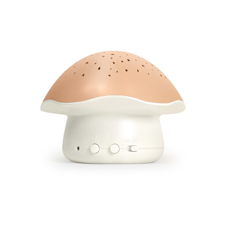 PABOBO - Projektorius Su melody STAR MUSHROOM 3xAA lašišos rožinė