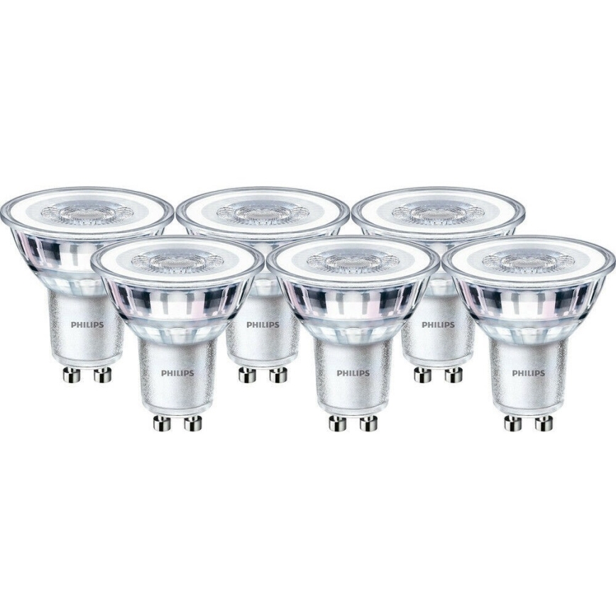 PACK 6x LED Elektros lemputė Philips GU10/4,6W/230V 2700K