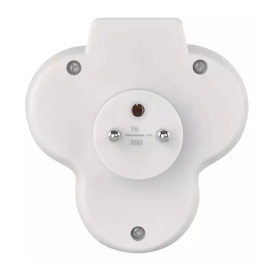Padalintas lizdas su jungikliu 3x10A/230V