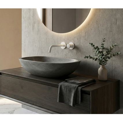 Paffoni - Įleidžiamas praustuvo maišytuvas LIGHT matinė balta