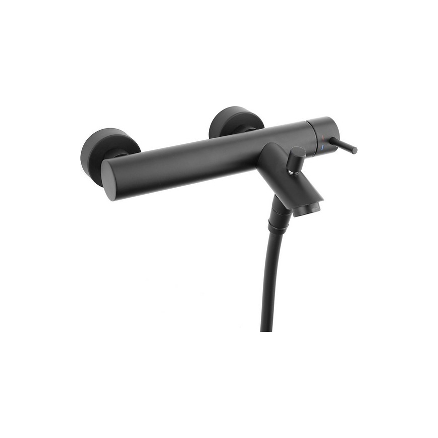 Paffoni - Įmontuojama dušo sistema ROUND juoda